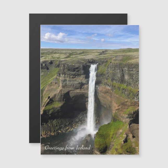 Islande - Carte magnétique (Devant / Derrière)