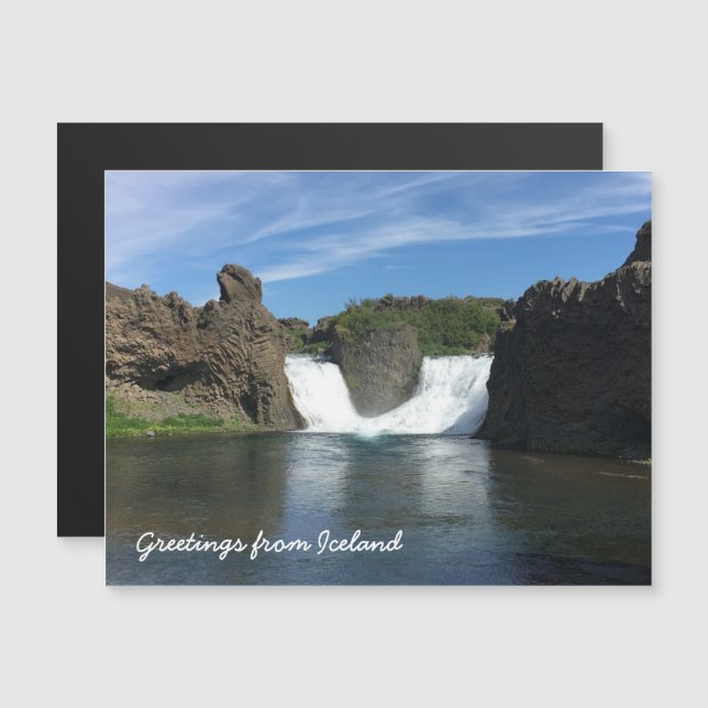 Islande - Carte magnétique (Devant / Derrière)
