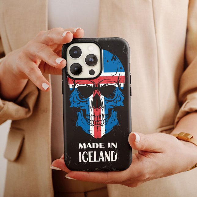 Islande Made in Islande Crâne coque iphone Mate (Créateur téléchargé)
