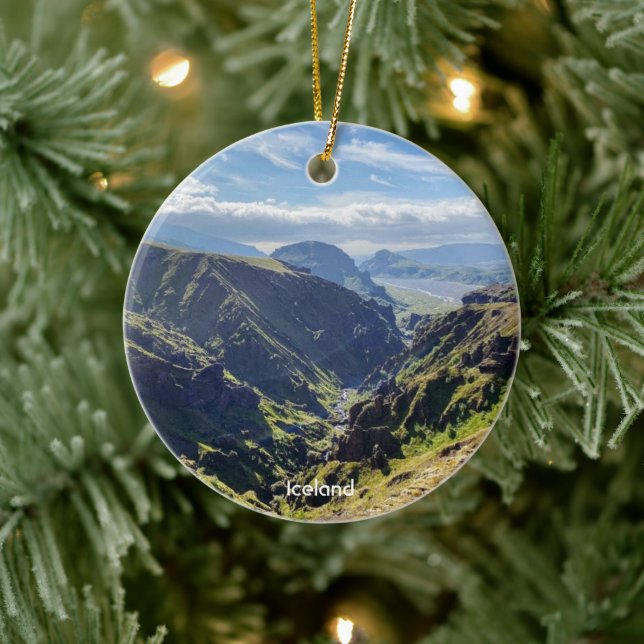 Islande nature - ornement céramique (Arbre)