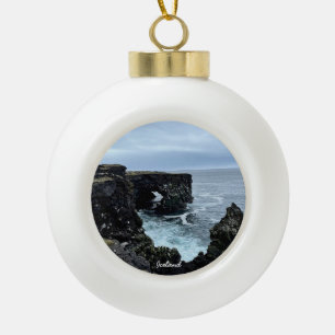 Islande nature - ornement de noël de bal en cérami