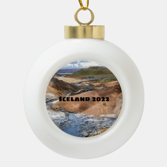 Islande - Ornement en céramique (Devant)