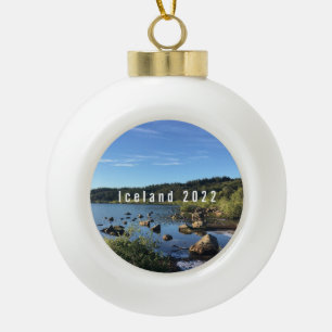 Islande - Ornement en céramique personnalisé
