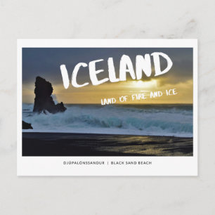 Islande, terre de feu et carte postale de glace, s