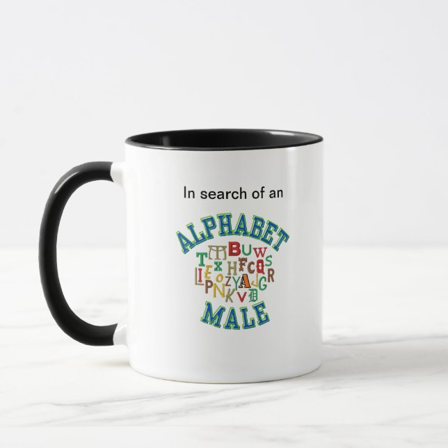 iso AlphaBet Mug de café mâle (Gauche)
