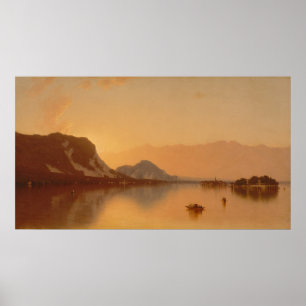 Isola Bella dans le lac Majeur - Affiche de 1871