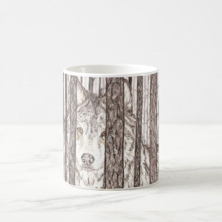 Isolement de tasse de Coffe de loup