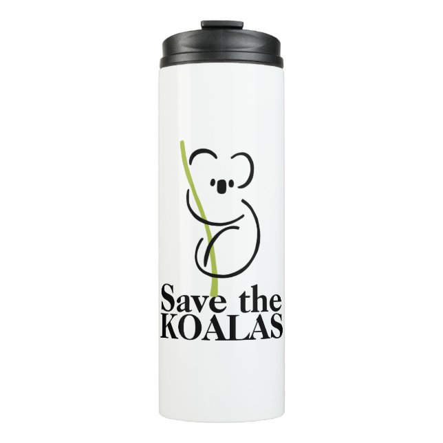 Isothermes Bouteilles d'eau Sauvez les Koalas (Devant)