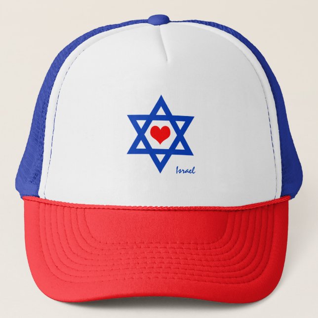 Israël Coeur et amour Voyage / casquette sportif d (Devant)