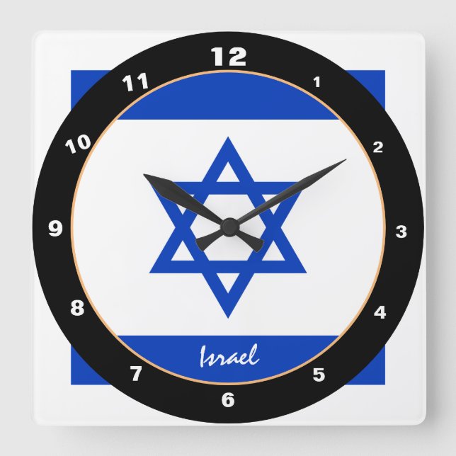 Israel Drapeau & Israël tendance mode / horloge de (Recto)