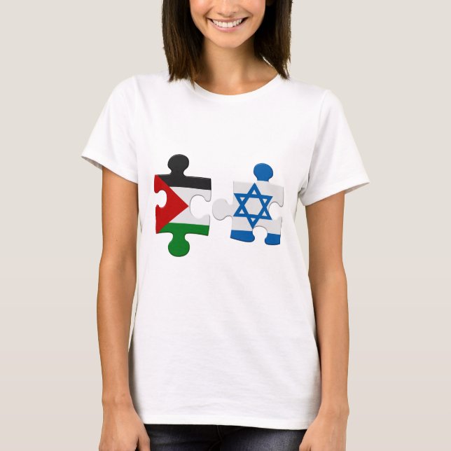 Israël et la Palestine - Puzzle T-Shirt (Devant)