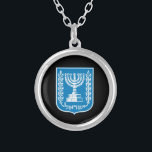 Israël & Israël Emblem mode Bijoux / Collier<br><div class="desc">Collier: Armoiries israéliennes & bijoux de mode Israël - amour mon pays,  jour de la mère,  anniversaire / patriotes</div>
