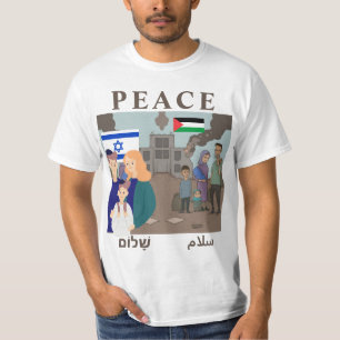 Israël - Palestine Guerre PAIX T-shirt FAMILLE