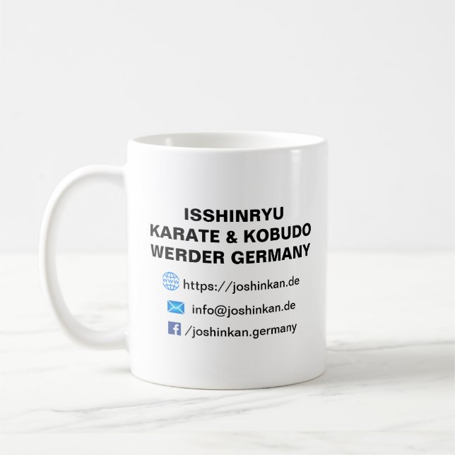 Isshinryu Karate, Joshinkan, Germany, tasse IR (Gauche)