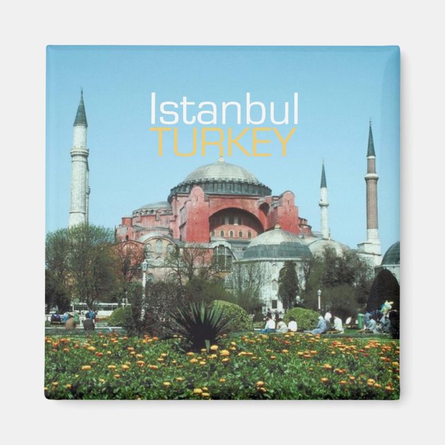Istanbul Turquie Voyage Photo Souvenir Magnets (Devant)