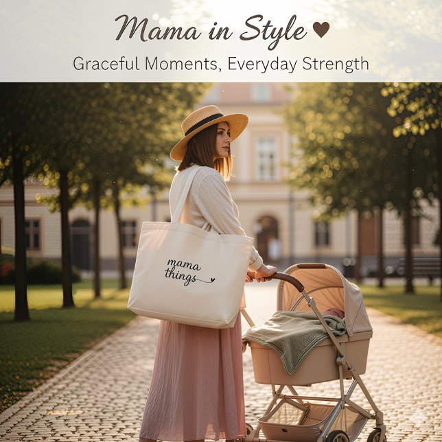 It’s a Mama Thing” Tote Bag — Cute Minimalist Gift (Créateur téléchargé)