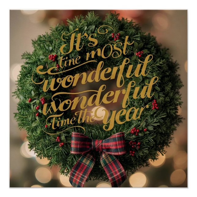 “It’s the most wonderful time of the year” Poster (Devant)