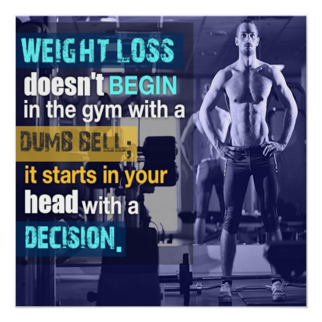 It Starts in Your Head Motivational Poster (Devant)