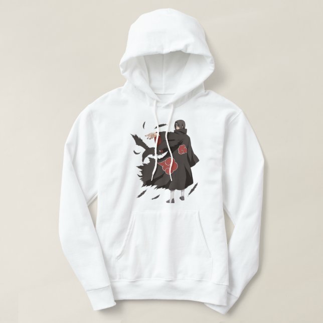 Itachi Uchiha Sharingan Sweat à capuche – Esprit N (Design devant)