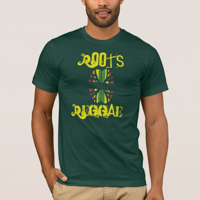 ITAL enracine le T-shirt de reggae (Devant)