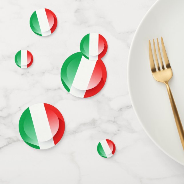 Italian Flag Table Confetti – Festive Party Decor (Groupe)