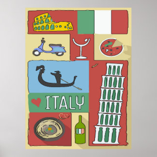 Italie, affiche Voyage