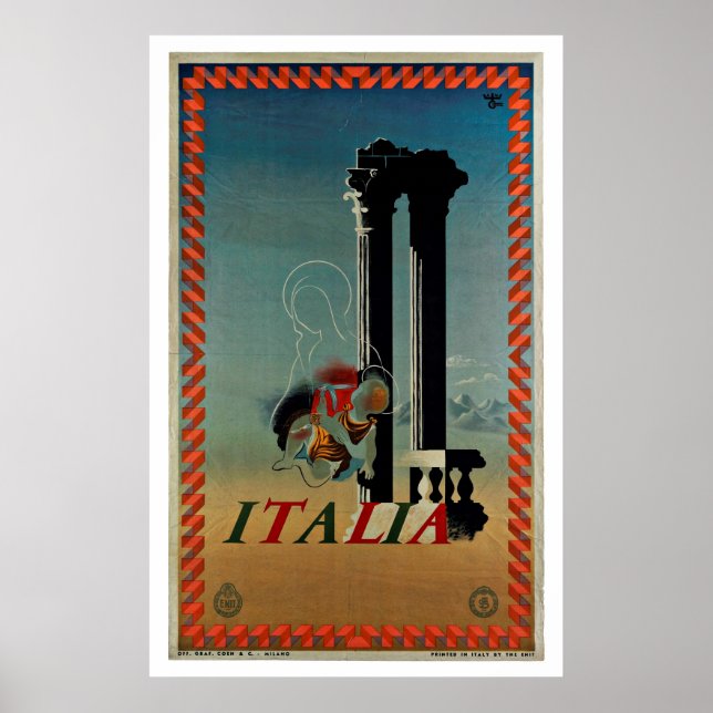 Italie - Affiches Vintage voyage (Devant)