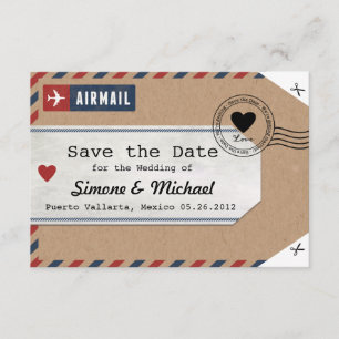 Italie Airmail Bagage Tag Invitation Italie Carte