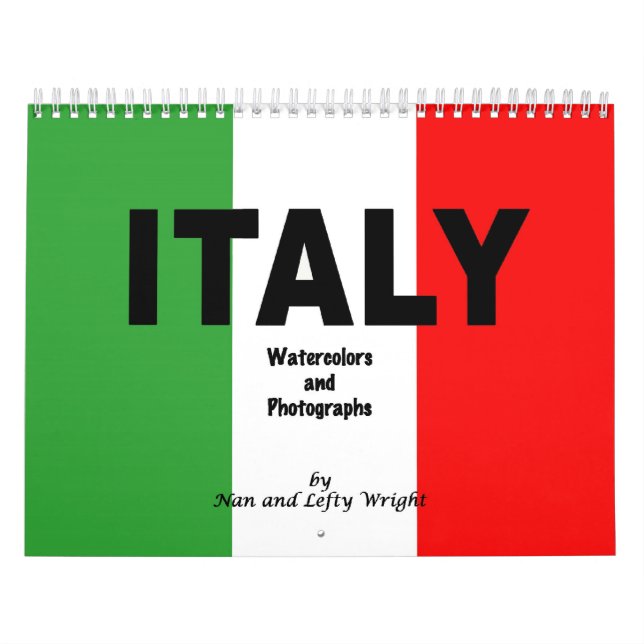 Italie Calendrier des photos et aquarelles (Protection)