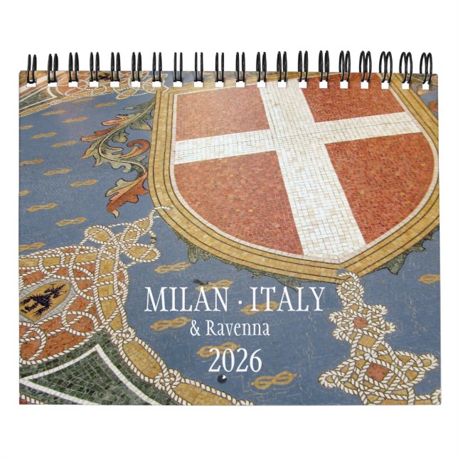 ITALIE - Calendrier Milan & Ravenne 2026 (Protection)