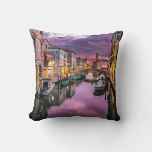 Italie Canal de Venise Oreiller
