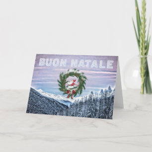 * Italie Carte de Noël italienne Buon Natale