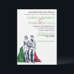 Italie Couple Faire-part de mariage<br><div class="desc">Célébrez votre patrimoine ou fêtez en Italie ! Nous sommes heureux de vous customiser plus loin,  n'hésitez pas à nous envoyer un message d'assistance.</div>