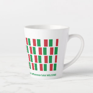 Italie Drapeau Hospitalité Latte Mug