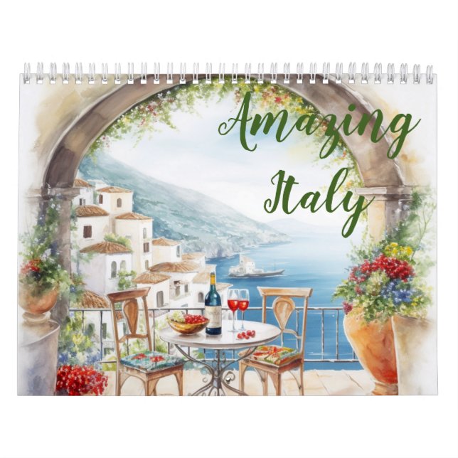 Italie Extraordinaire 2024 Calendrier mensuel (Protection)