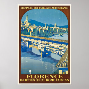 Italie Florence Impression de Voyage Vintage