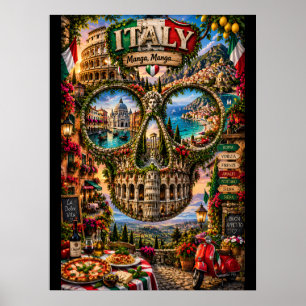 Italie Impression d'art de crâne   État d'esprit