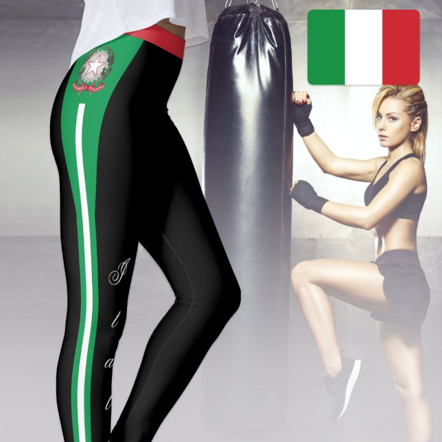 Italie leggings de mode, patriotique, drapeau ital (Créateur téléchargé)