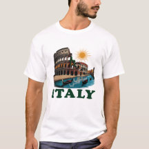 Italie Lieu historique Passion T-shirt Design