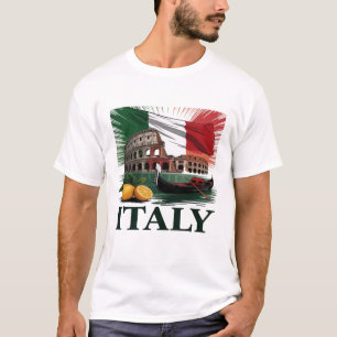 Italie Lieu historique Passion T-shirt Design