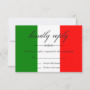 Italie moderne Mariage italien RSVP