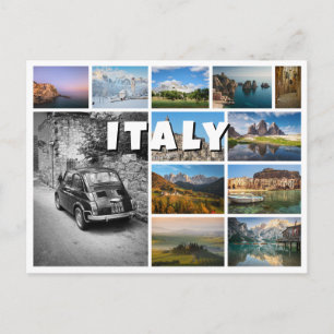 Italie photo souvenir collage carte postale