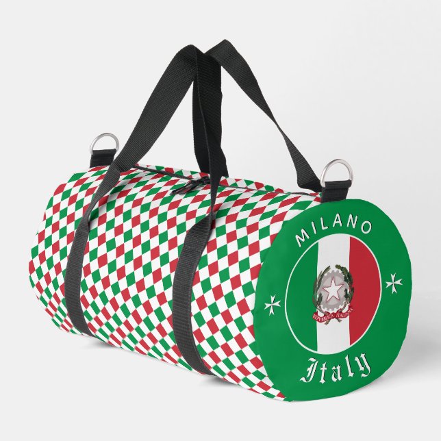 Italie Sac, gym, sac de voyage, Drapeau italien (Coin gauche)