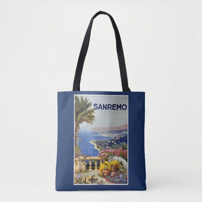 Italie Sanremo sacs de voyage vintage (Devant)
