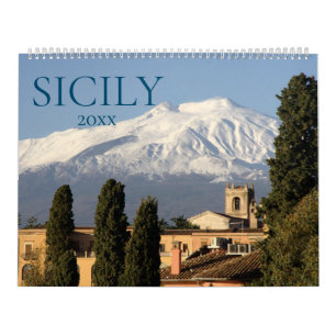 Italie Sicile Sicilia Calendrier esthétique du mur
