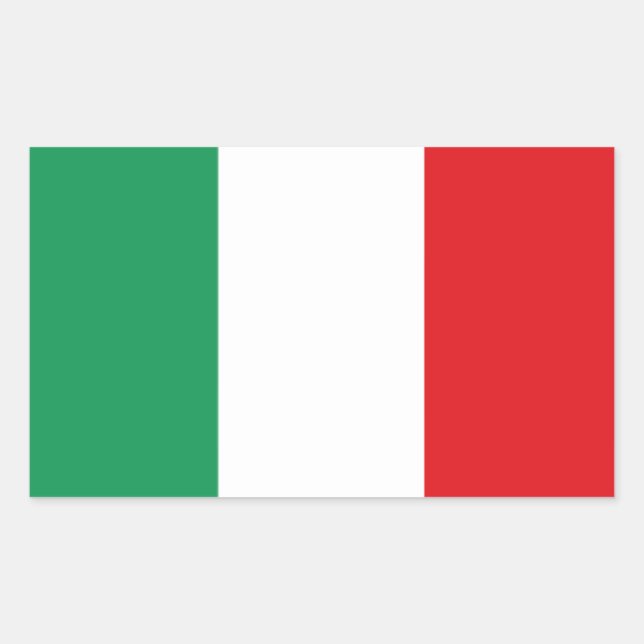 Italie* Sticker à drapeau Adesivo bandiera de Ital (Devant)