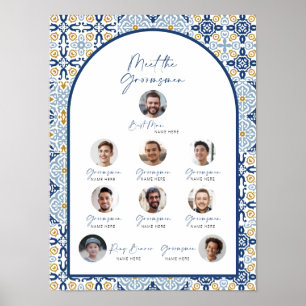 Italien Carrelage Groomsmen Introduction Poster