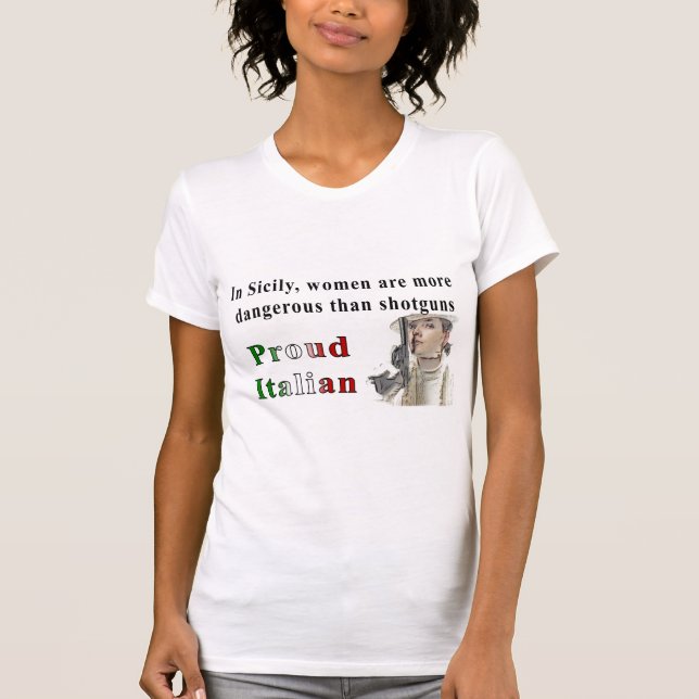 Italien fier du T-shirt des femmes (Devant)