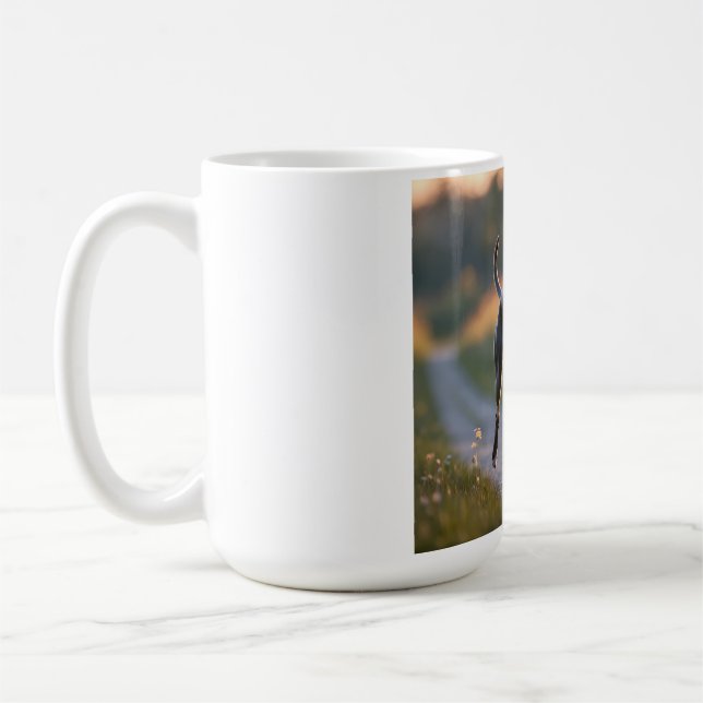 Italien Greyhound Élégant race café Mug (Gauche)