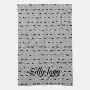 Italien Greyhound Iggy Chien serviette de thé de c